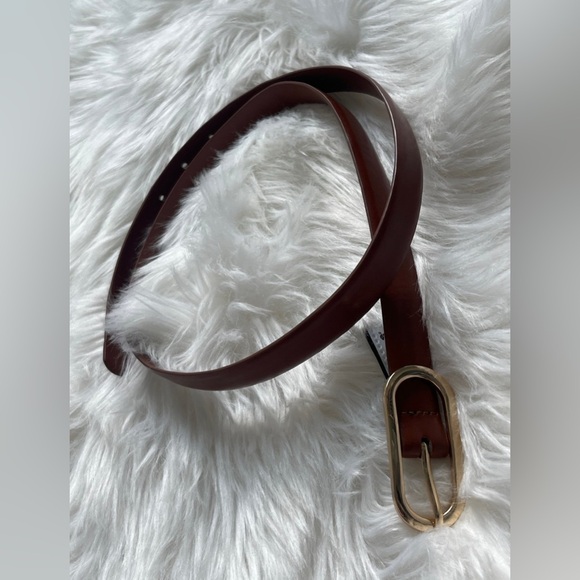 MNG By Mango womens size M leather belt - Picture 1 of 5